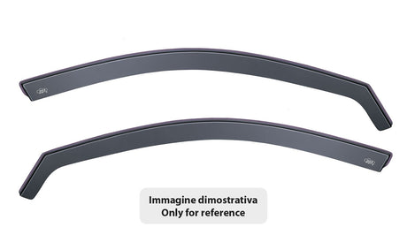 DGA Set deflettori aria anteriori ad incastro, tipo lungo - compatibile per Audi A4 4p (11/15>09/24) - Audi A4 Avant (11/15>10/24)