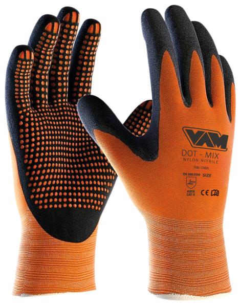 Vam Coppia guanti Dot Mix spalmati in nitrile taglia L