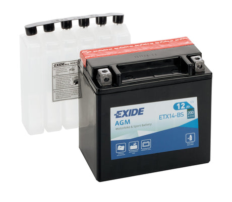 Exide Batteria 12V - Exide Bike AGM - 12 Ah - 200 A