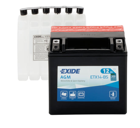 Exide Batteria 12V - Exide Bike AGM - 12 Ah - 200 A