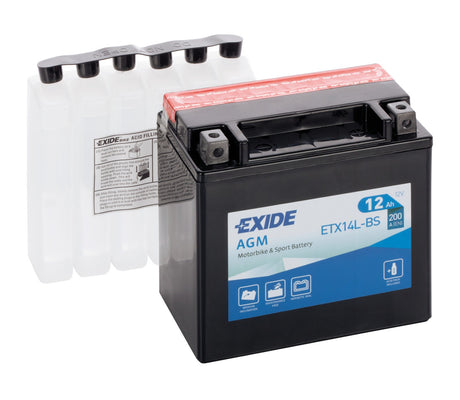 Exide Batteria 12V - Exide Bike AGM - 12 Ah - 200 A