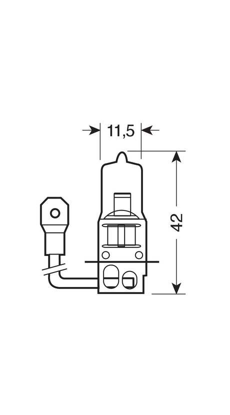 Osram Lampadina 12V Original Line - H3 - 55W - PK22s - 1 pz - Scatola