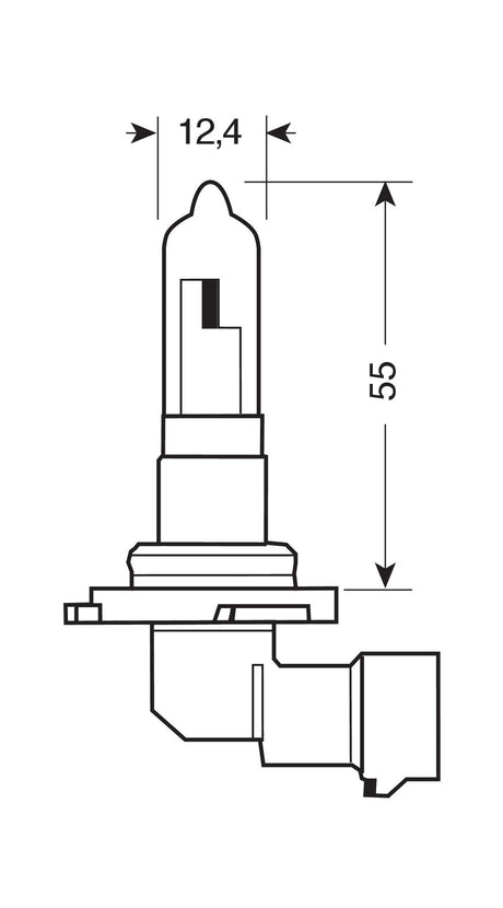 Osram Lampadina 12V Original Line - HB3 - 60W - P20d - 1 pz - Scatola