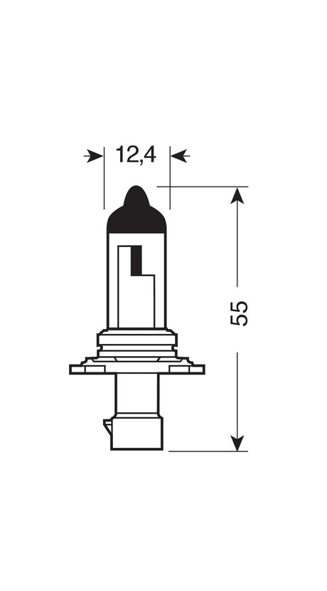 Osram Lampadina 12V Original Line - HB4A - 51W - P22d - 1 pz - Scatola
