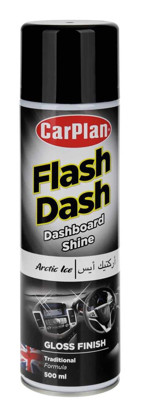 Carplan Flash Dash, pulitore per cruscotti, effetto lucido - 500 ml - Artic Ice