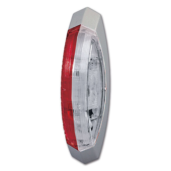 Luz de gálibo de doble cara Hella con base gris