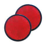 Reflektor, Durchmesser 60 mm, roter Aufkleber – 2 Stück 8032793938576