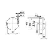 FNL5384 95mm LED-Rückfahrleuchte