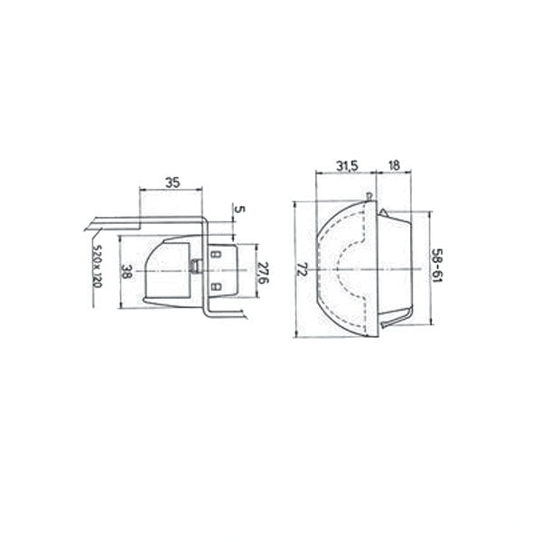 Luce targa K420 FNL7308