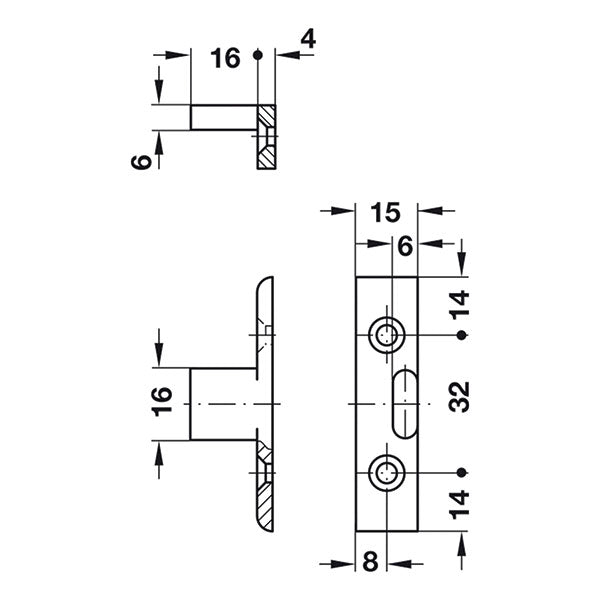 Fissapannelli Keku ad incastro FSP01K