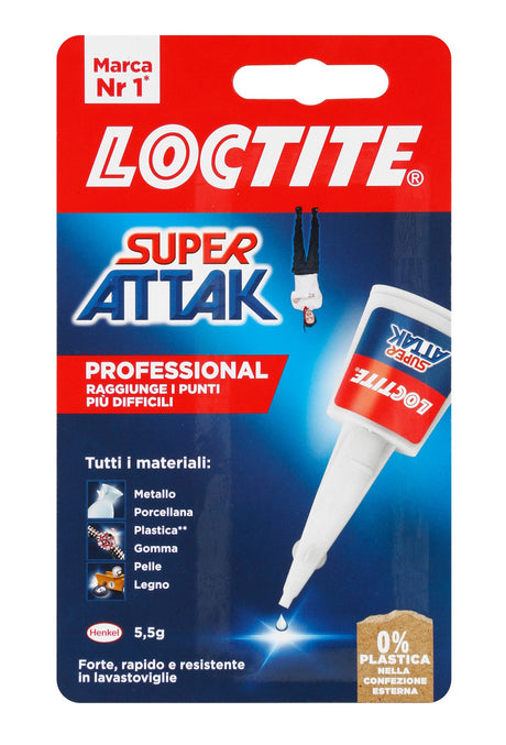 Loctite Super Attak Professional, 5,5 g - confezione singola