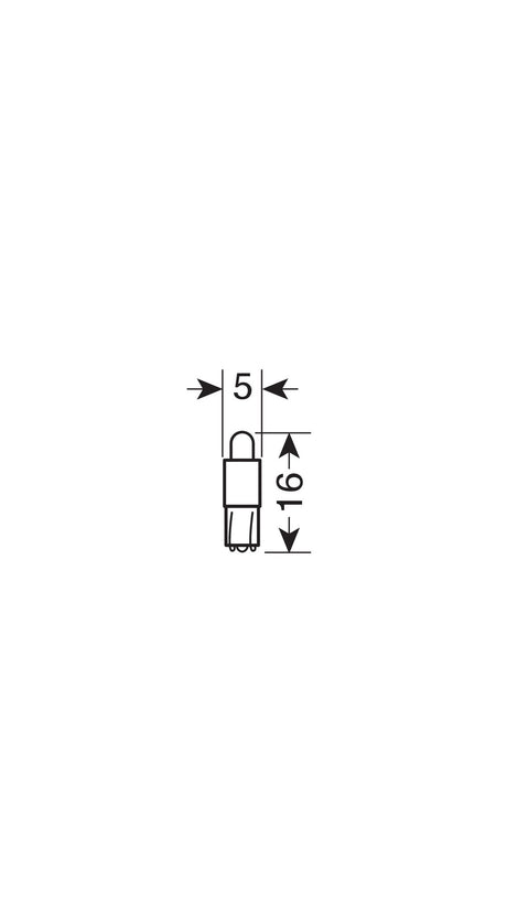 Lampa 24V Kit Lampade cruscotto Led 1 Led (T3) W2x4,6d 5 pz D/Blister Blu 98337
