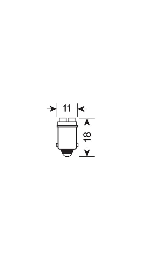 Pilot 12V Hyper-Led 6 - 2 SMD x 3 chips - BA9s - 2 pz - D/Blister - Blu