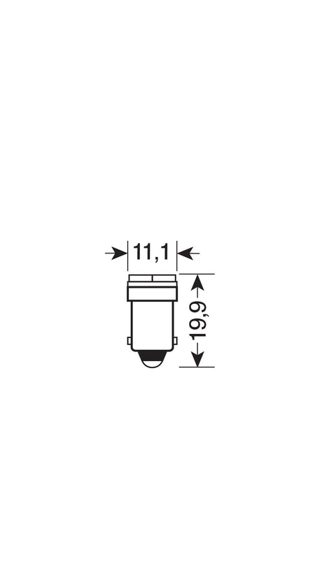24/28V Hyper-Led 6 2 SMD x 3 chips T4W BA9s 2 pz Scatola Bianco Doppia polarità 98253