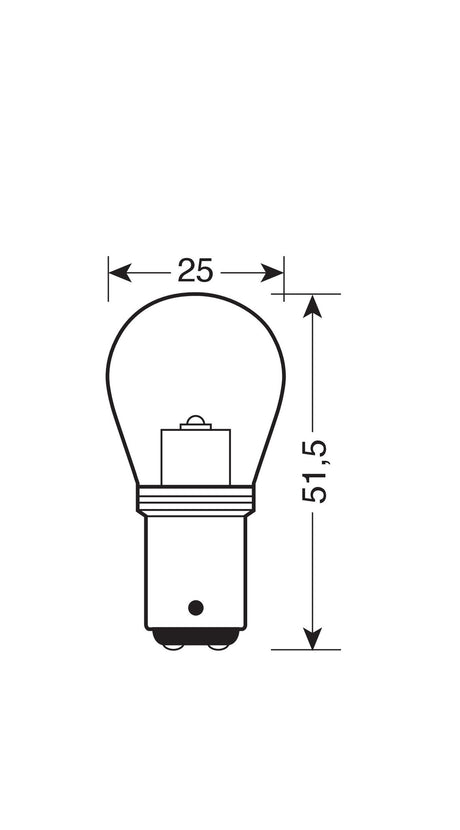 Pilot 9-32V Mega-Led 16 1 Smd x 16 chips (P21/5W) BAY15d 2 pz Scatola Bianco