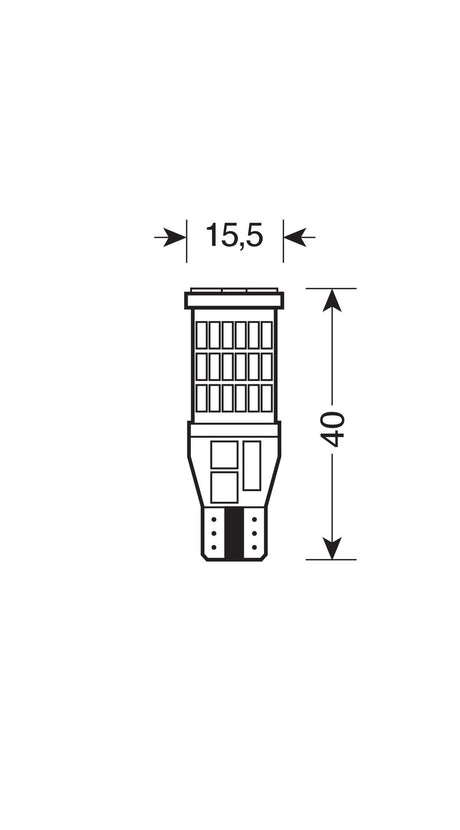 Pilot 12-18V Led series 45 Led SMD T15 W2,1x9,5d 2 pz Bianco