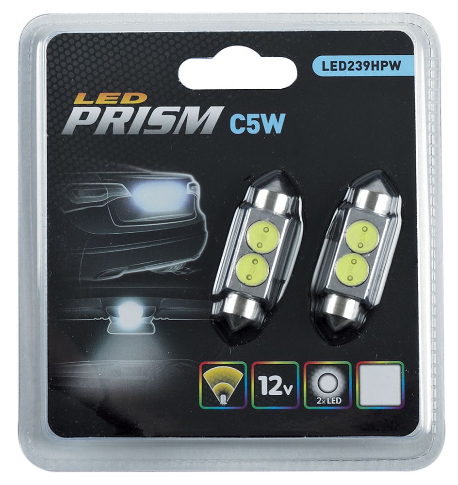 Ringförmige LED-Lampen 12V C5W Prisma Eisweiß