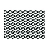 Pilot Racing Grill – Feines Diamantmuster 2x4 mm – 100x33 cm – Schwarz eloxiert