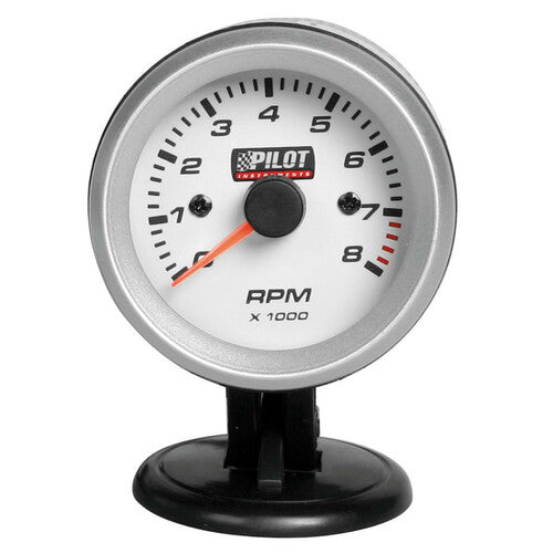 Tacómetro Piloto 0-8000 RPM - 2 (52 mm) - Luz Azul - 2/4/6 cilindros