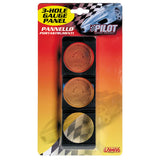 Panel de instrumentos del piloto de 3 orificios (52 mm)