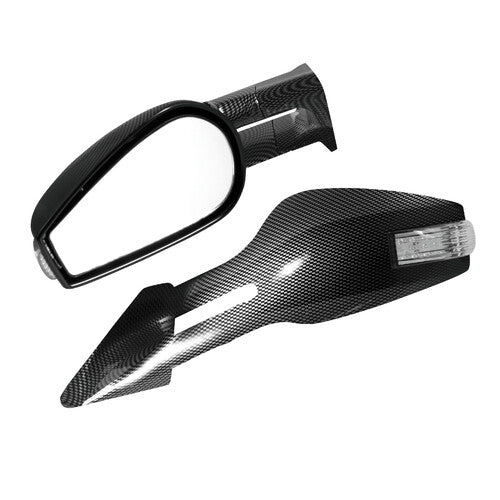 Pilot Race-6 LED E, Paar Außenspiegel – Carbon