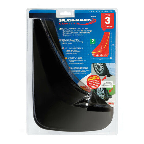 Lampa Spritzschutz Contour, konturierte Kotflügel - Typ 3 12507