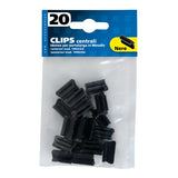 Lampenset mit 20 Mittelclips - Schwarz 19913