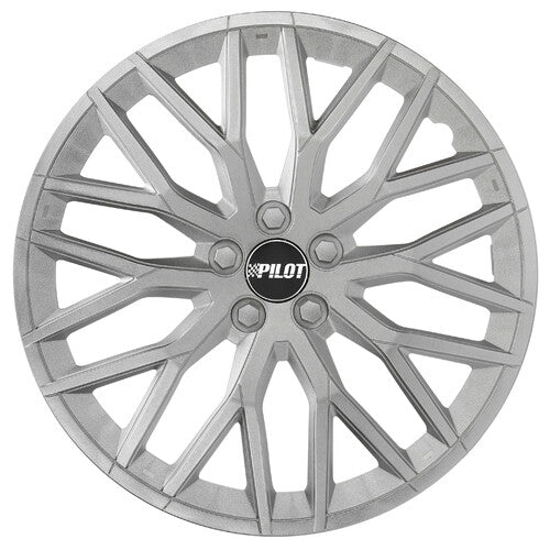 Pilot Speedster – Satz mit 4 Radkappen – 14 Zoll – Silber