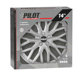 Pilot Speedster – Satz mit 4 Radkappen – 14 Zoll – Silber