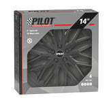 Pilot Speedster - Radkappen-Set (4 Stück) - 14" - Schwarz
