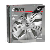 Pilot Blade Runner – Satz mit 4 Radkappen – 14 Zoll – Silber