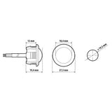 Lampa LED-Einbauleuchte, 12/24 V – Orange 1484 41484