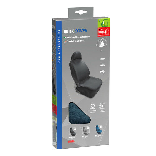 Lampa Quick Cover, coprisedile elasticizzato anteriore - Blu 53232