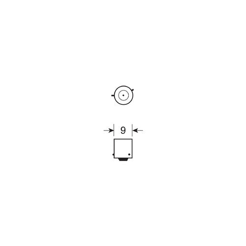 Pilot 12V Lampada alogena micro Blu-Xe - (H6W) - 6W - BAX9s - 2 pz - D/Blister