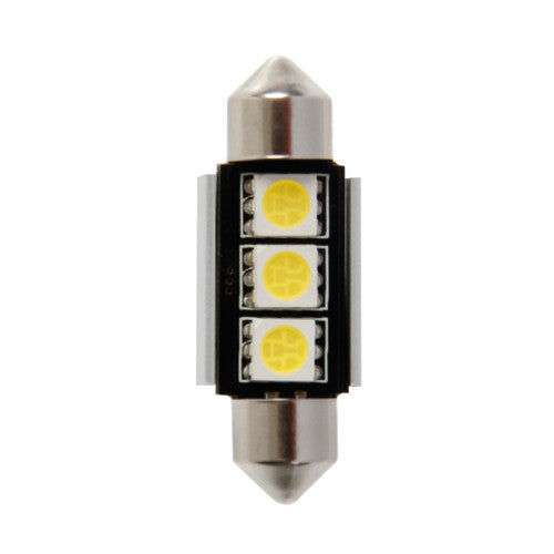 Pilot Hyper-Led 9 3 x3 chips C5W 10x36 mm SV8,5-8 1 pz Bianco Resistenza inc