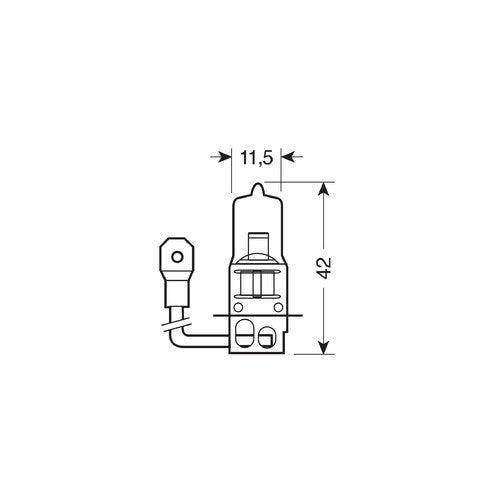 Pilot 12V Lampada alogena Xenon Plus +50% luce H3 55W PK22s 2 pz Scatola