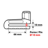 Lampenscheibenverriegelung - 10-mm-Stift 65390