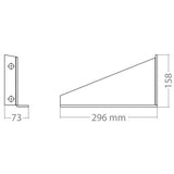 Lampa Set 2 staffe di fissaggio per serbatoio acqua 30 L 67035