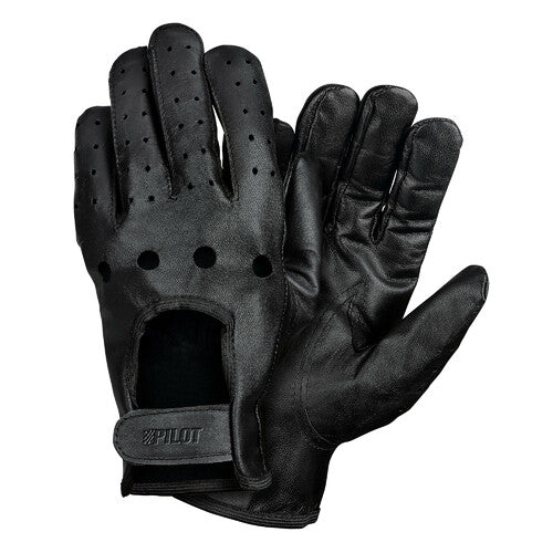 Pilot -3, Fahrhandschuhe - L - Schwarz