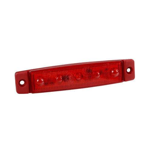 Lampa Pagg Aspck, luce ingombro - 5 Led - 12/24V - Rosso 97031