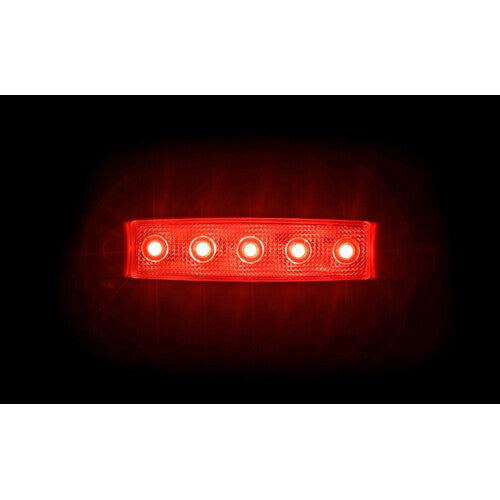 Lampa Pagg Aspck, luce ingombro - 5 Led - 12/24V - Rosso 97031