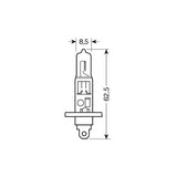 Lampa 24V Lampada alogena - H1 - 70W - P14,5s - 1 pz - Scatola 98204
