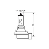 Lampa 24V Lampada alogena - H11 - 70W - PGJ19-2 - 1 pz - D/Blister 98205