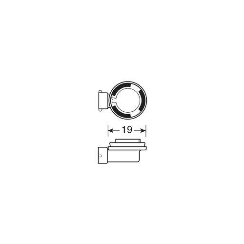 Lampa 24V Lampada alogena - H11 - 70W - PGJ19-2 - 1 pz - D/Blister 98205