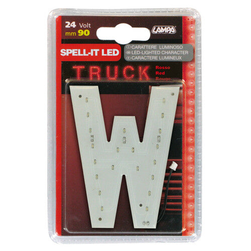Lampa Spell-It Led, 90 mm, 24V - Rosso - W 98952