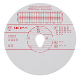 Original Kienzle Satz mit 100 zugelassenen Tachographenscheiben - 140 km/h