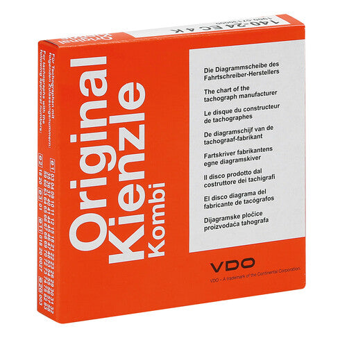 Original Kienzle Satz mit 100 zugelassenen Tachographenscheiben - 140 km/h
