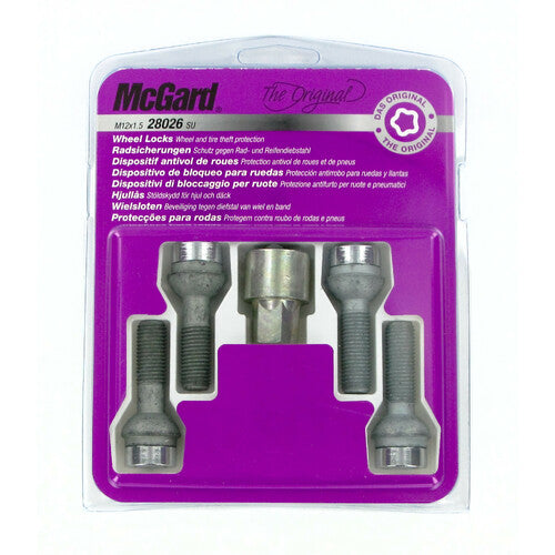 McGard 4-teiliger Satz kugelförmiger Radbolzen - Original - E040