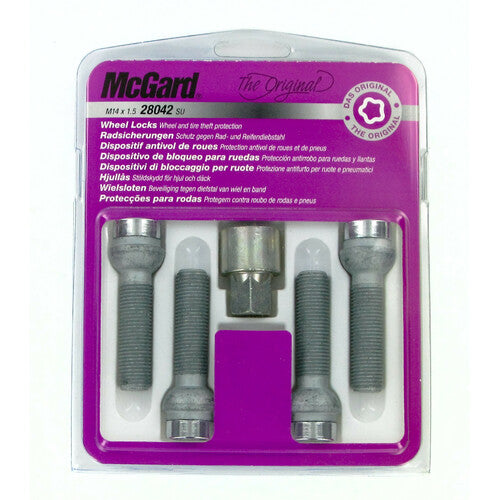 McGard Kugelgelenk-Radbolzen-Set 4-teilig - Original - E140