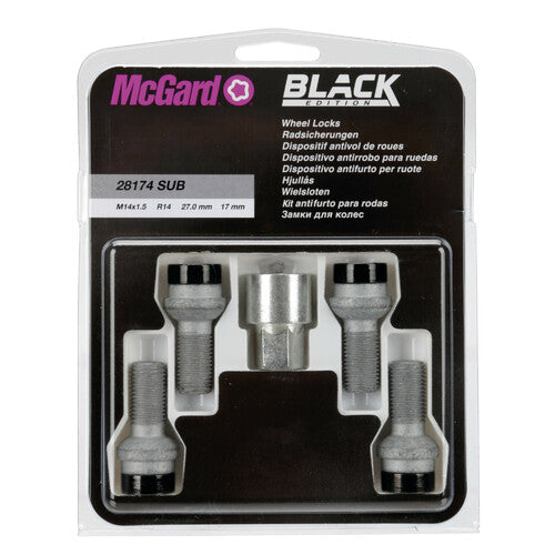 McGard Kugelgelenkschrauben, 4er-Set - Black Edition - E090